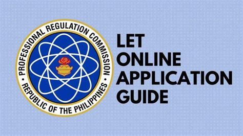 LET online application 2020: A step.